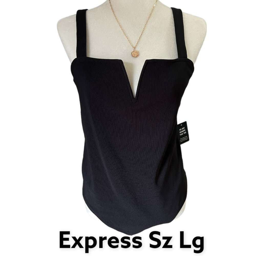 Express Bodysuit Black Size Large NWT